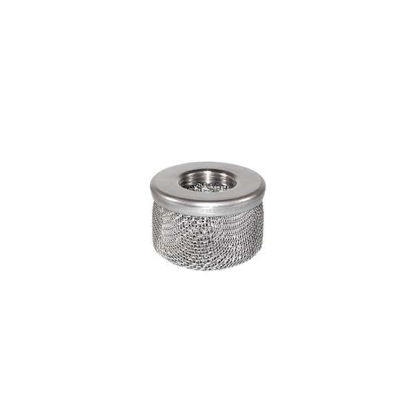 Bedford Precision Inlet Strainer - 3/4in NPT Stainless Steel Cap for Graco
